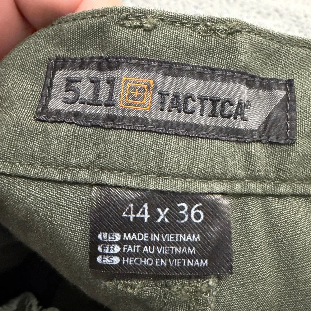 5.11 Tactical Cargo Pants Mens 44x36 Olive Green Ripstop Reinforced Knee Utility